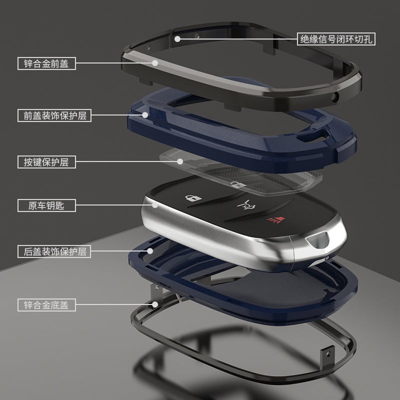 Suitable For Cadillac Key Cover Ct5 Ct6 Ct4 Xts Xt4 Xt6 Pack Atsl Car Key Shell Buckle - Image 4